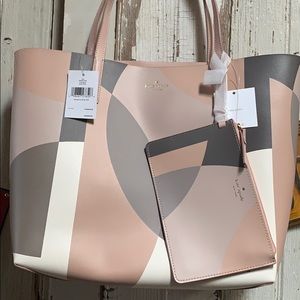 NWT Kate Spade Mya Reversible Tote w/Wristlet